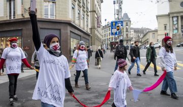 Action contre les violences sexistes à Lausanne