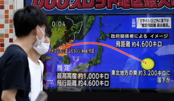 Un missile balistique survole le Japon